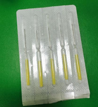 Plastic handle needle